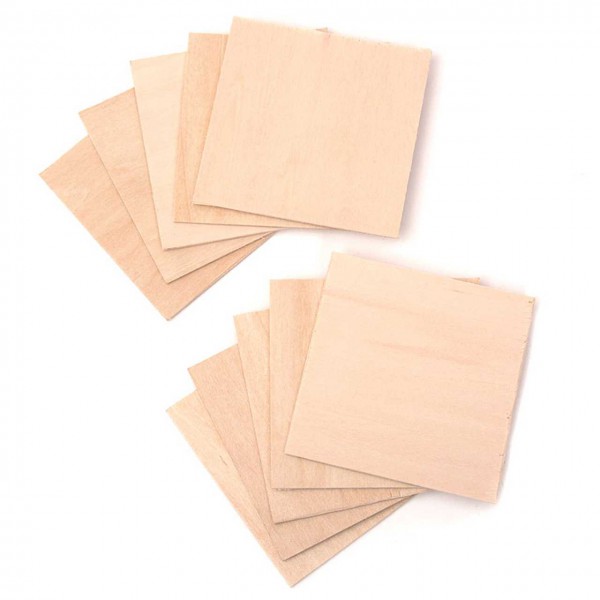 Snapmaker 1.0 Material Holzscheiben 10er Pack / CNC Material Pack Blank Wood (80 x 80 x 1.5 mm)