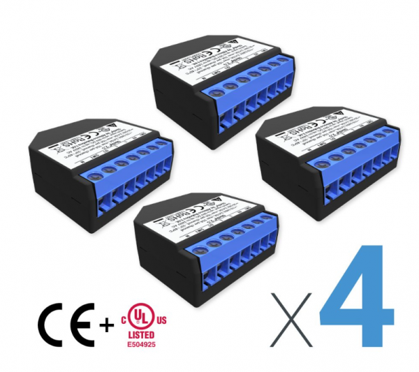 Shelly Relais 2.5 WLAN Schaltaktor 4er Pack