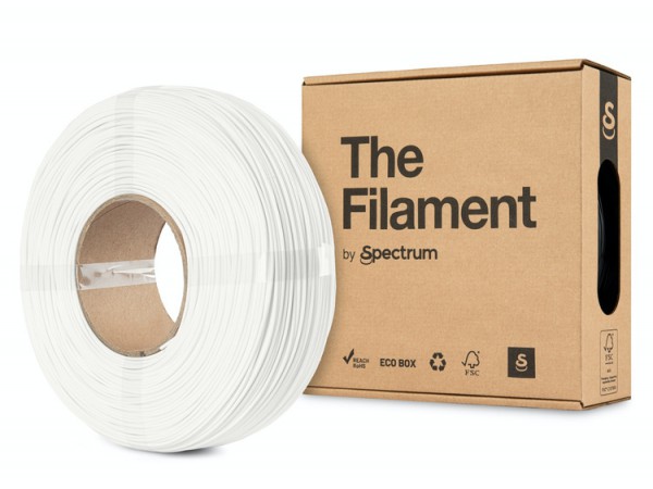 The Filament ReFill PLA TRAFFIC WHITE 1.75mm 1kg