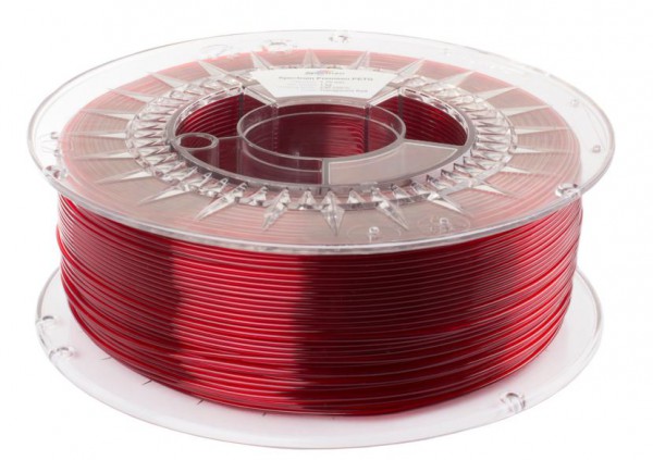 Spectrum 3D Filament PETG 1.75mm TRANSPARENT rot 1kg