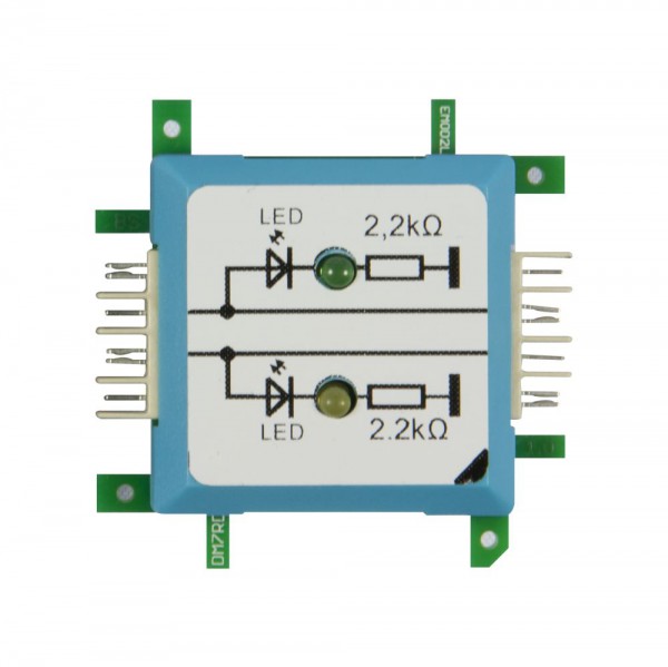 ALLNET Brick'R'knowledge LED dual auf Masse grün & gelb Signal durchverbunden