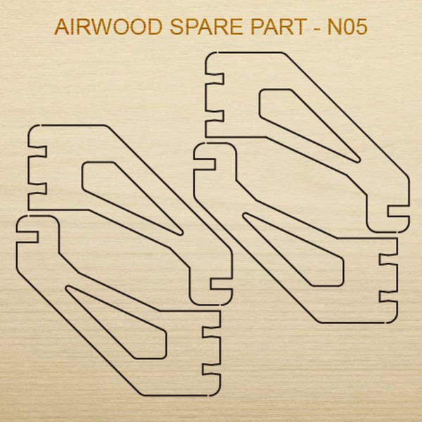 Airwood Holz Ersatzteil N05 / Spare Wood Part N05