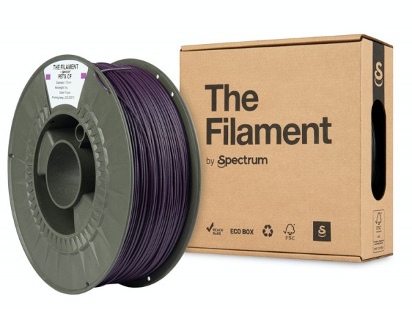 The Filament PETG CF PURPLE 1.75mm 1kg