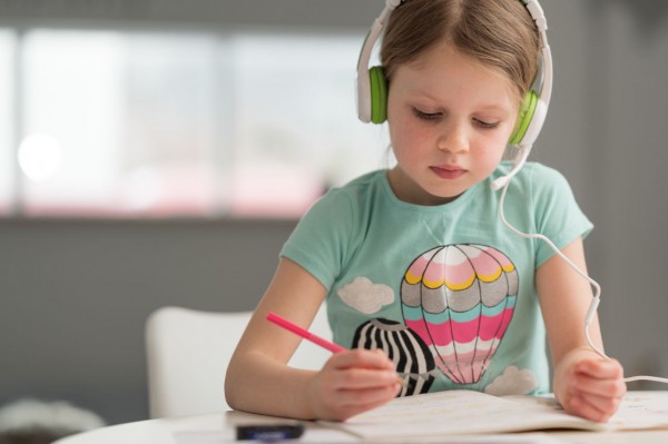 Onanoff Kopfhörer für Kinder / Homeschooling / Grün