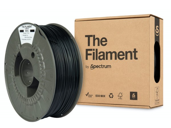 The Filament PETG MIDNIGHT BLACK 1.75mm 1kg