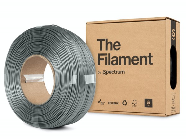 The Filament ReFill PETG SILVER ALUMINIUM 1.75mm 1kg