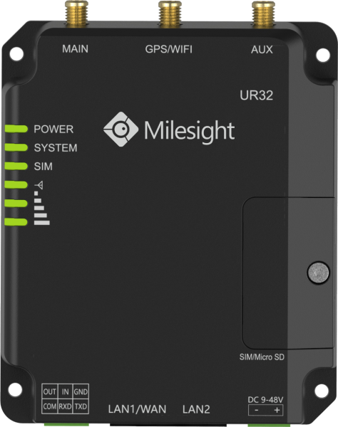 Milesight IoT Ind. Cellular Router UR32 GPS