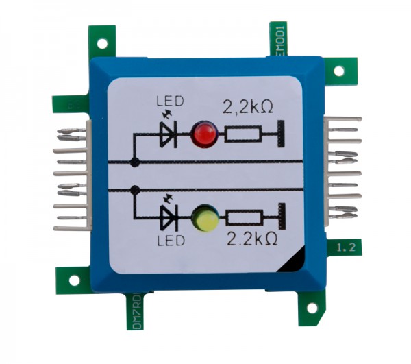 ALLNET Brick'R'knowledge LED dual auf Masse rot & gelb Signal durchverbunden