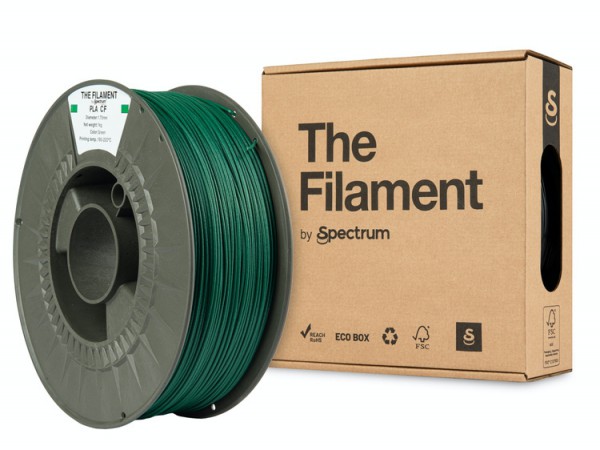 The Filament PLA CF GREEN 1.75mm 1kg