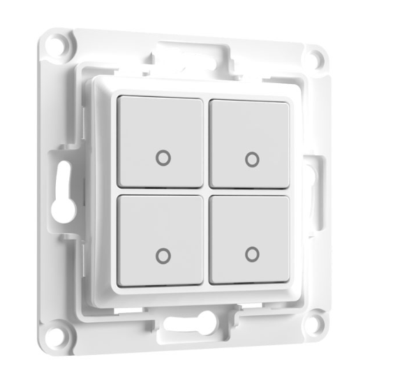Shelly Accessories &quot;Wall Switch 4&quot; Wandtaster 4-fach Weiß