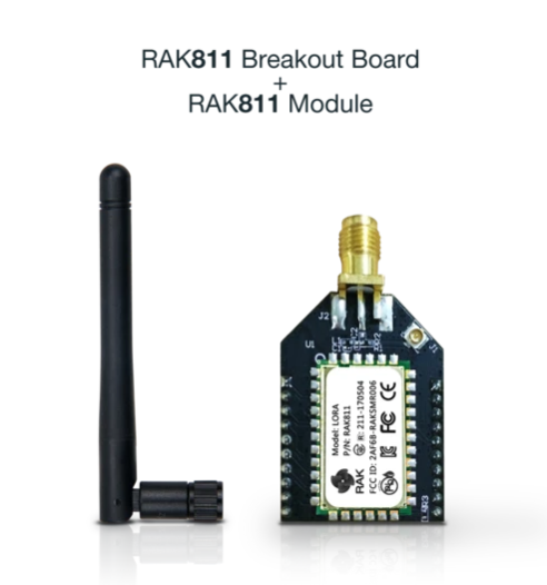 RAK Wireless LoRa WisDuo Breakout Modul RAK811 small and Open Source Development Board, 868/915