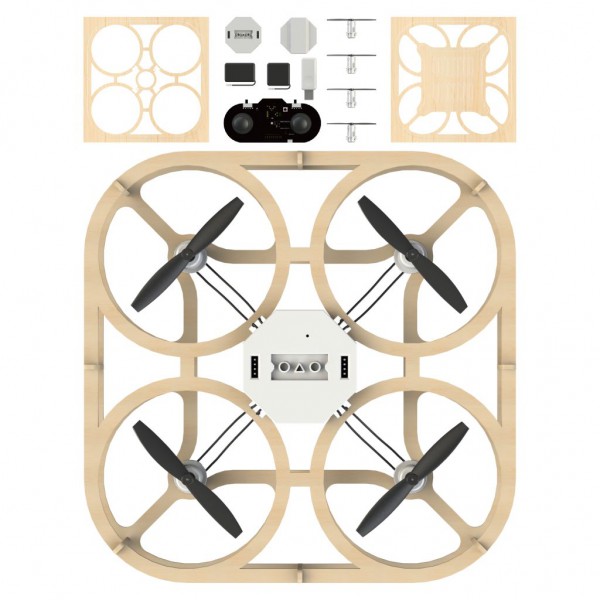 Airwood Cubee Holz Drohne / Wooden Drone Kit