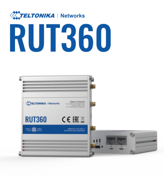 Teltonika Router RUT360 Kompakter-4G/LTE CAT6 Router