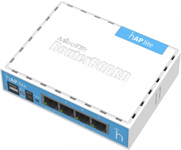 MikroTik home Access Point RB941-2nD, hAP lite, 2.4 GHz, 4x 10/100