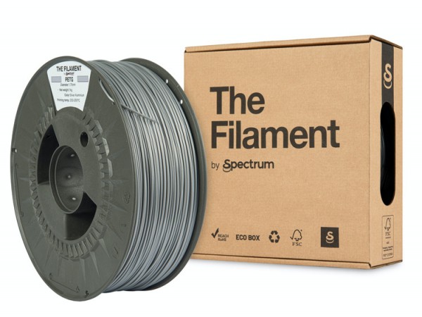 The Filament PETG SILVER ALUMINIUM 1.75mm 1kg