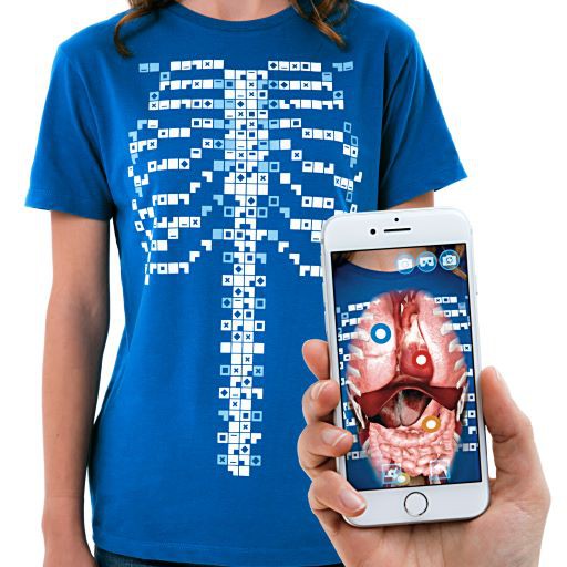 Curiscope MINT Virtuali-tee, Augmented Reality T-Shirt, Größe S für Kinder