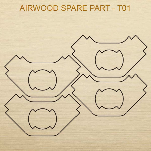 Airwood Holz Ersatzteil T01 / Spare Wood Part T01