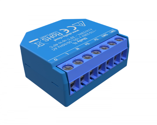 Shelly Relais 1L (neues Model !!, ohne Neutralleiter, OHNE BYPASS)