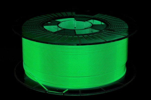 Spectrum 3D Filament / PLA Glow in the Dark / 1,75mm / grün / 1kg