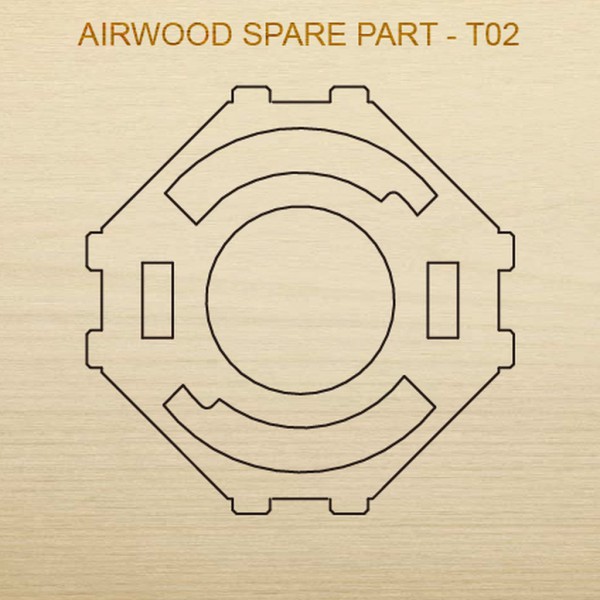 Airwood Holz Ersatzteil T02 / Spare Wood Part T02