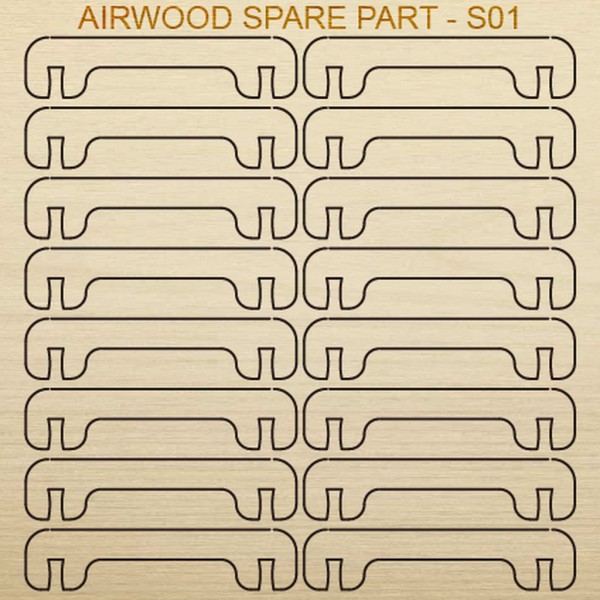 Airwood Holz Ersatzteil S01 / Spare Wood Part S01