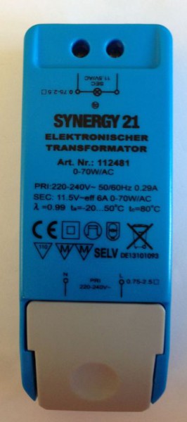 Synergy 21 Netzteil - 12V 105W AC dimmbar