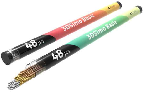 3Dsimo Filament PCL Metall in Kupfer, roter Kupfer &amp; Aluminium für 3Dsimo basic