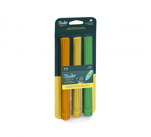 3Doodler Start Filament | 75 | orange, gelb, grün | &quot;Mix 2&quot;